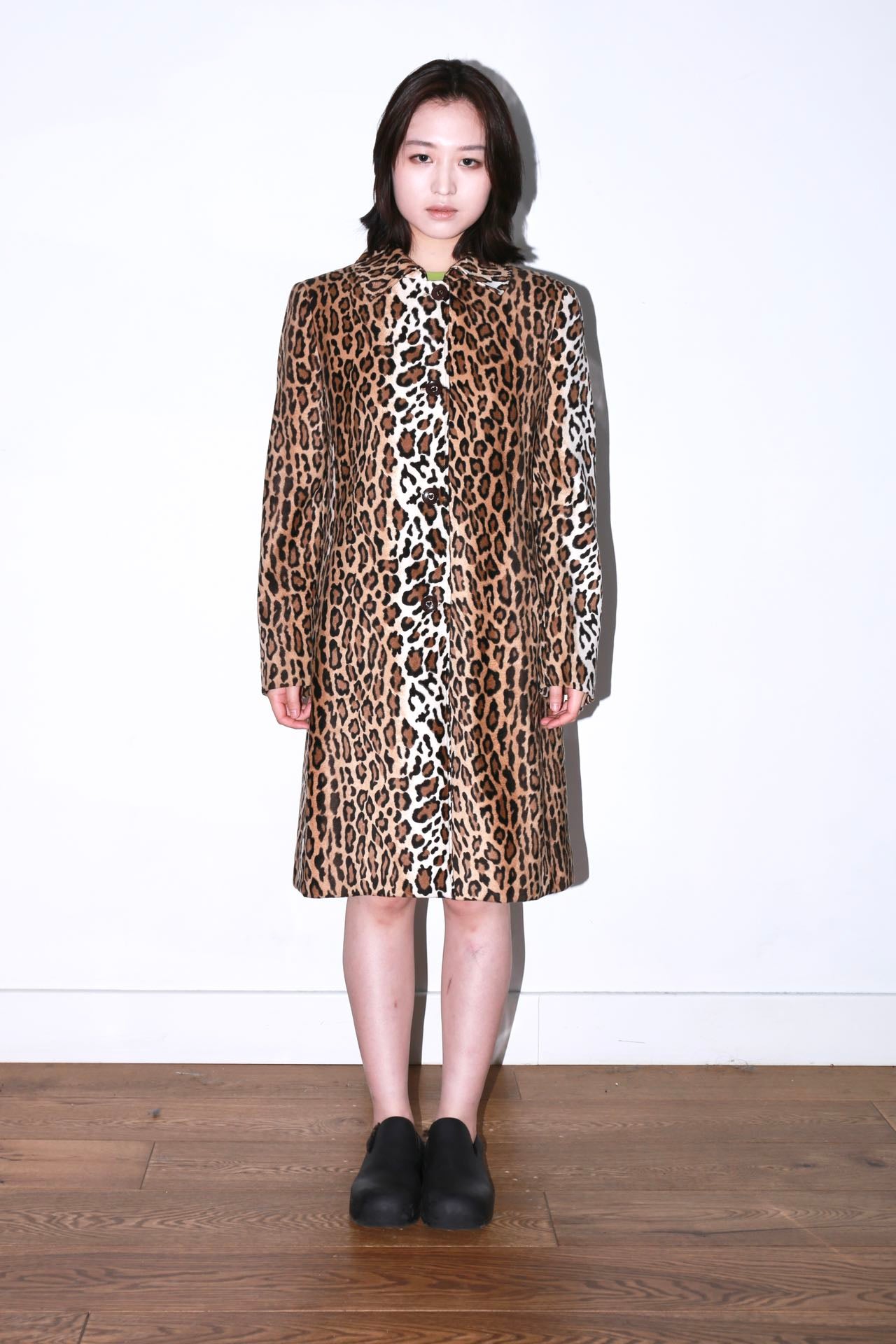 Moschino Leopard Print Short Fur Coat