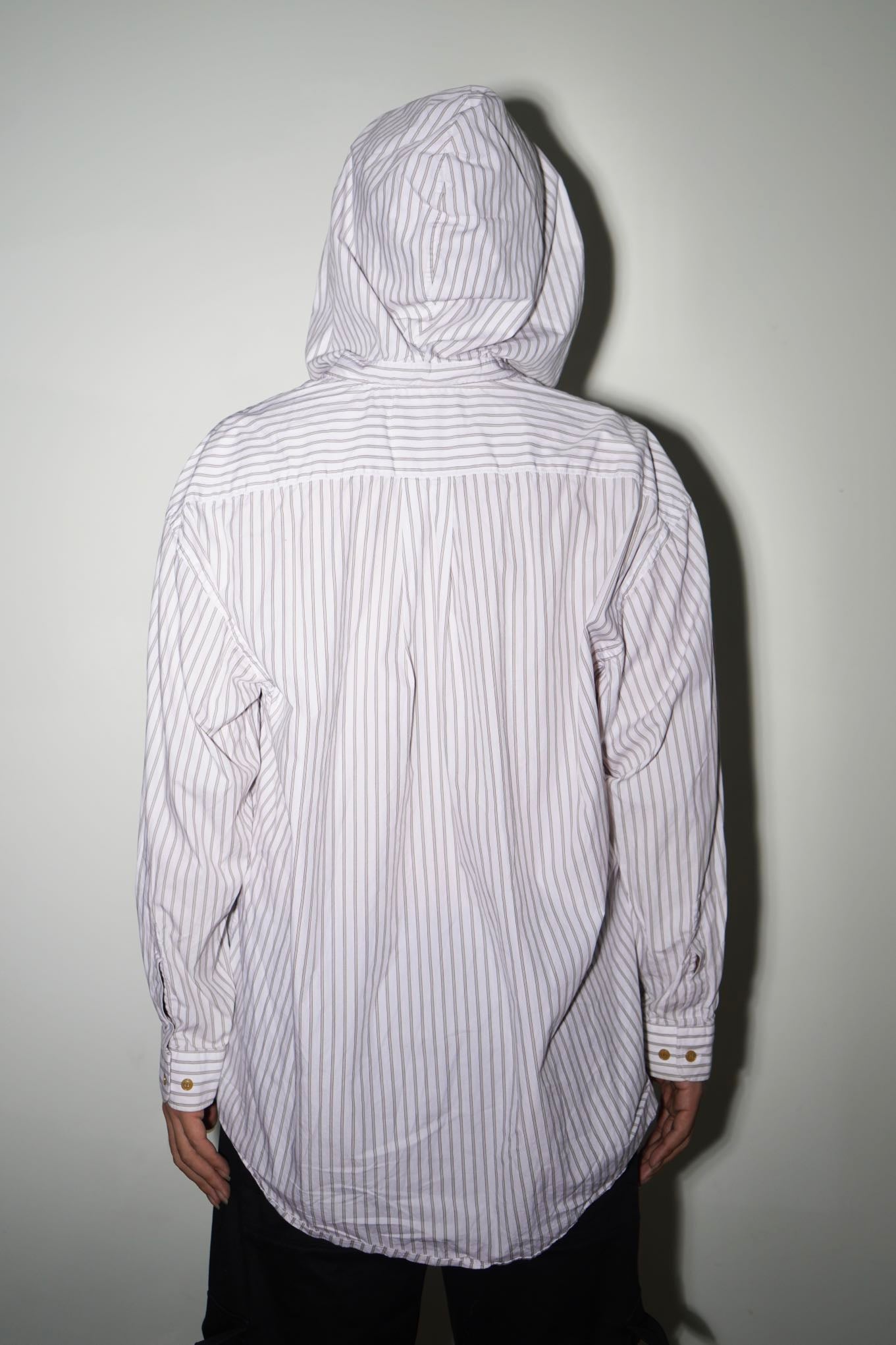 Vivienne Westwood White Stripes Hood Shirt