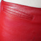 Chrome Hearts Red Leather Trousers