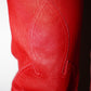 Chrome Hearts Red Leather Trousers