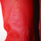 Chrome Hearts Red Leather Trousers