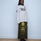 Heron Preston Spray Print Skeloton Skull Gothic Oversized T-shirt