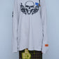 Heron Preston Spray Print Skeloton Skull Gothic Oversized T-shirt