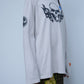 Heron Preston Spray Print Skeloton Skull Gothic Oversized T-shirt