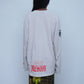 Heron Preston Spray Print Skeloton Skull Gothic Oversized T-shirt