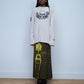 Heron Preston Spray Print Skeloton Skull Gothic Oversized T-shirt