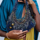 PE99Y YAN9 Metallic Crochet Handbag