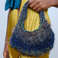 PE99Y YAN9 Metallic Crochet Handbag