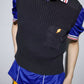 Walter Van Beirendonck 90s Vintage Futuristic Black Knitted Tank Top