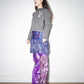 PE99Y YAN9 Asymmetrical Double Layered PVC Sequinned Trousers