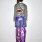 PE99Y YAN9 Asymmetrical Double Layered PVC Sequinned Trousers