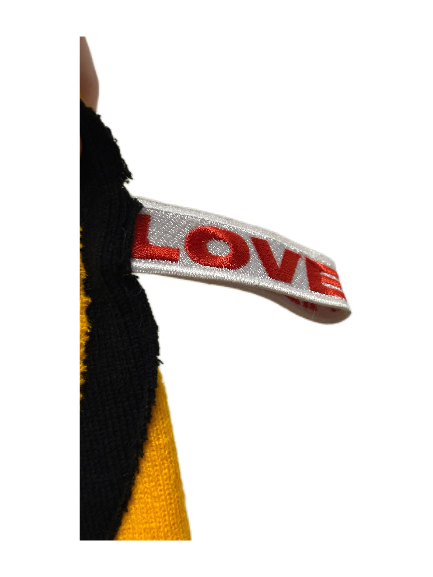 Charles Jeffrey Loverboy Knitted Symbol Yellow and Black Leggings