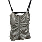 Dolce & Gabanna Y2K Runway Silver Jersey Corset