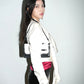 Haider Ackermann White Satin Asymetrical Tailored Jacket