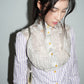 Vivienne Westwood Elegant Vintage 90s Purple Stripes Blouse