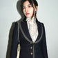 Balenciaga AW2007/8 Runway Navy Wool Tailored Women's Blazer Jacket