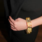 Kiko Kostadinov Exclusive Gold Pearl Cubist Bracelet In Epoxy/pearl