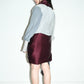 PE99Y YAN9 Sky Blue and Grey Suede Wine Silk Coat Jacket