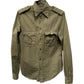 Jean Paul Gaultier FEMME Olive Green Millitary Shirt