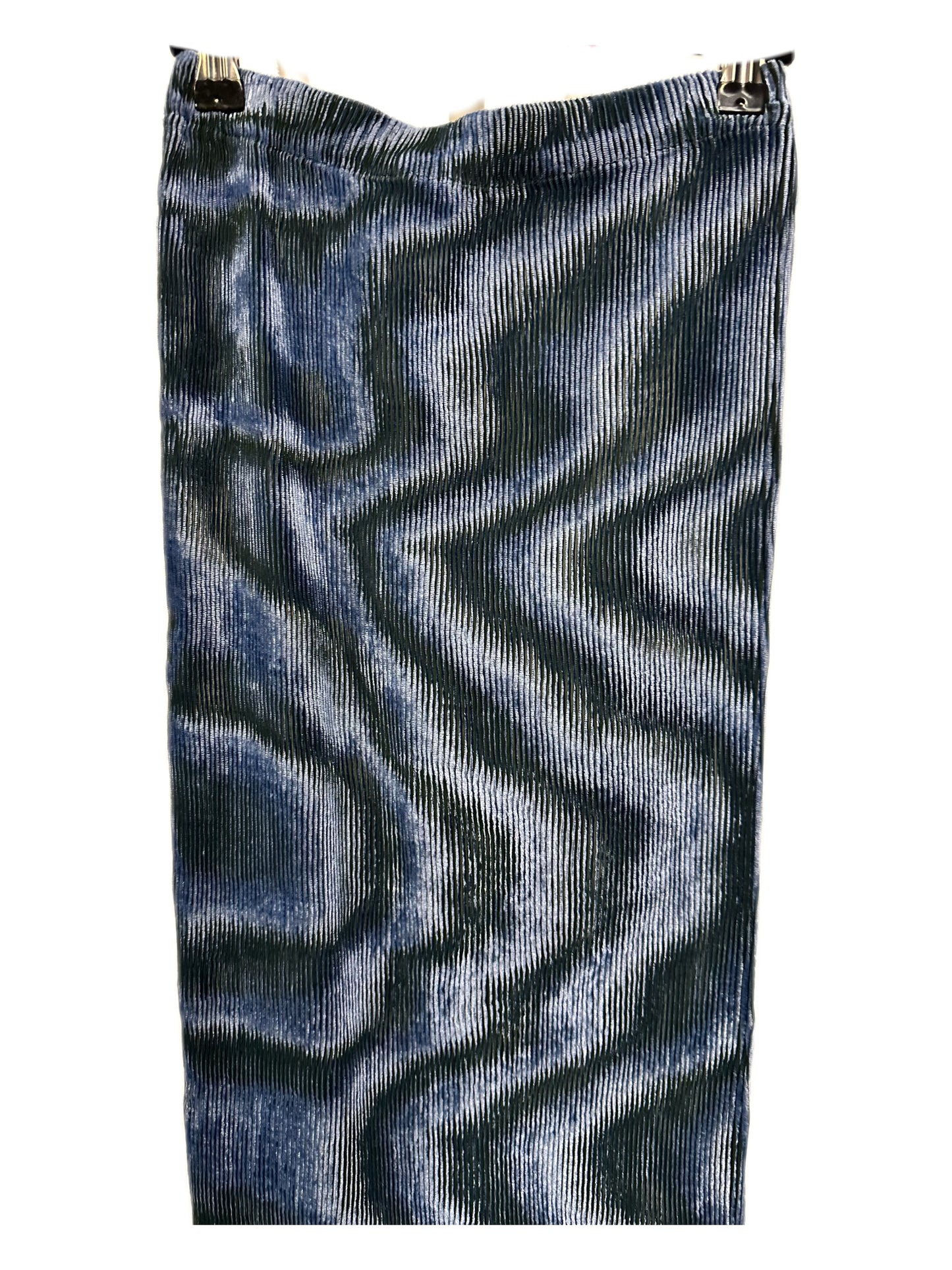 Issey Miyake Y2K Psychedelic Blue Velvet Dress