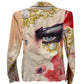 Roberto Cavalli SS2001 Runway Face Print Pink Jacket