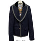 Balenciaga AW2007/8 Runway Navy Wool Tailored Women's Blazer Jacket