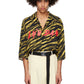 LU'U DAN  Black & Yellow Psychedelic Tiger Shirt