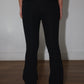 Helmut Lang Black Jersey Flare Trousers