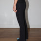 Helmut Lang Black Jersey Flare Trousers