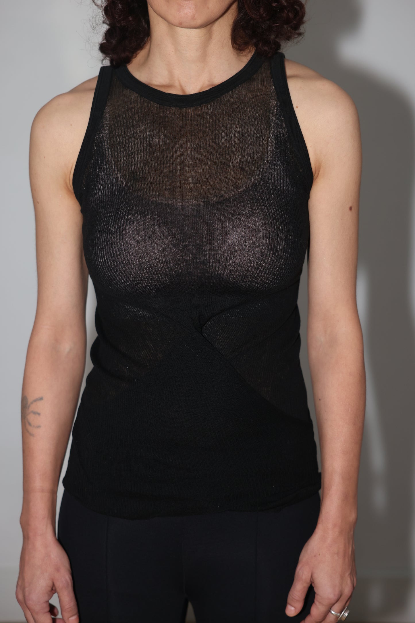 Gucci by Tom Ford Vintage Black Twisted Tank Top