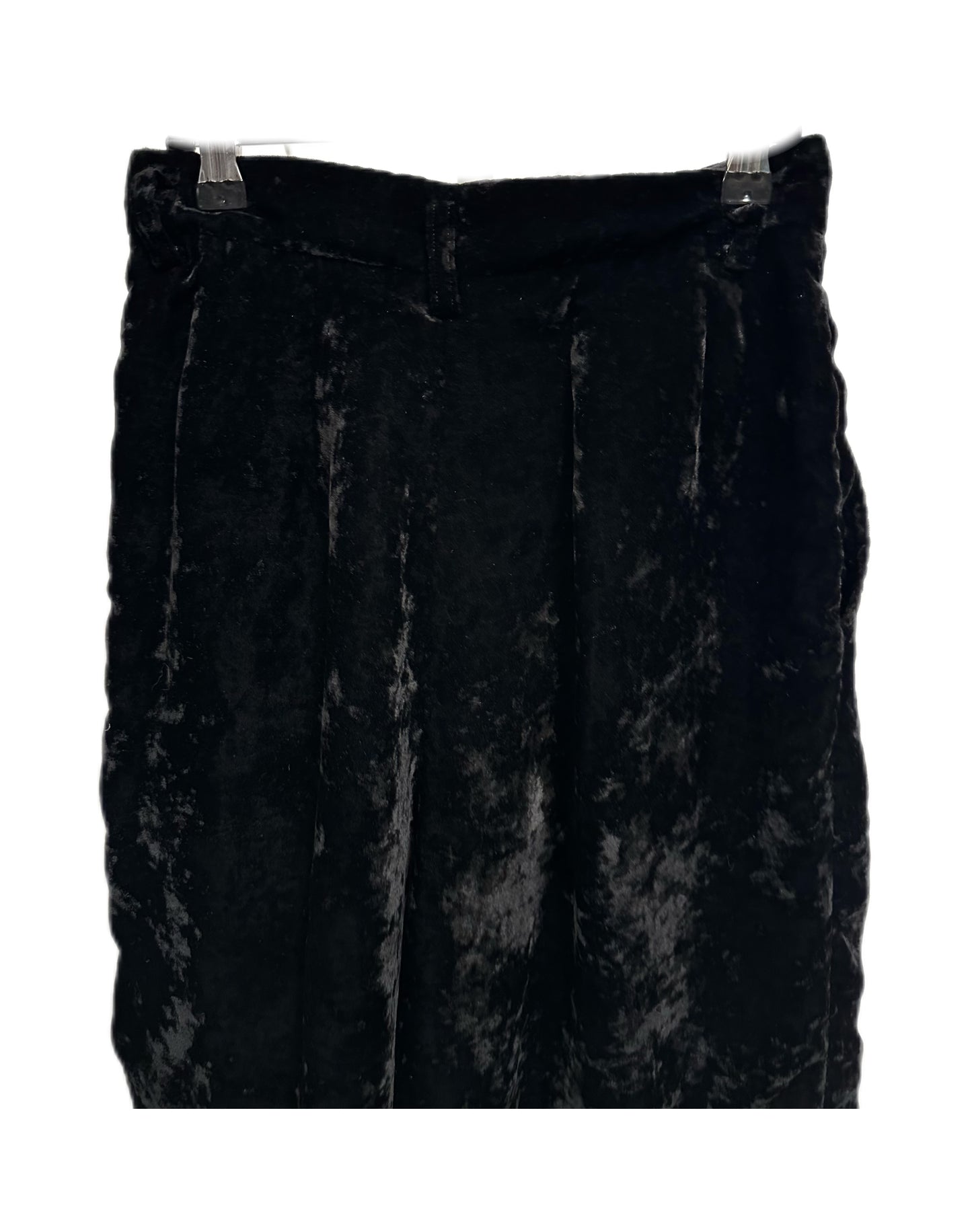 Comme Des Garcons Black Velvet Shorts