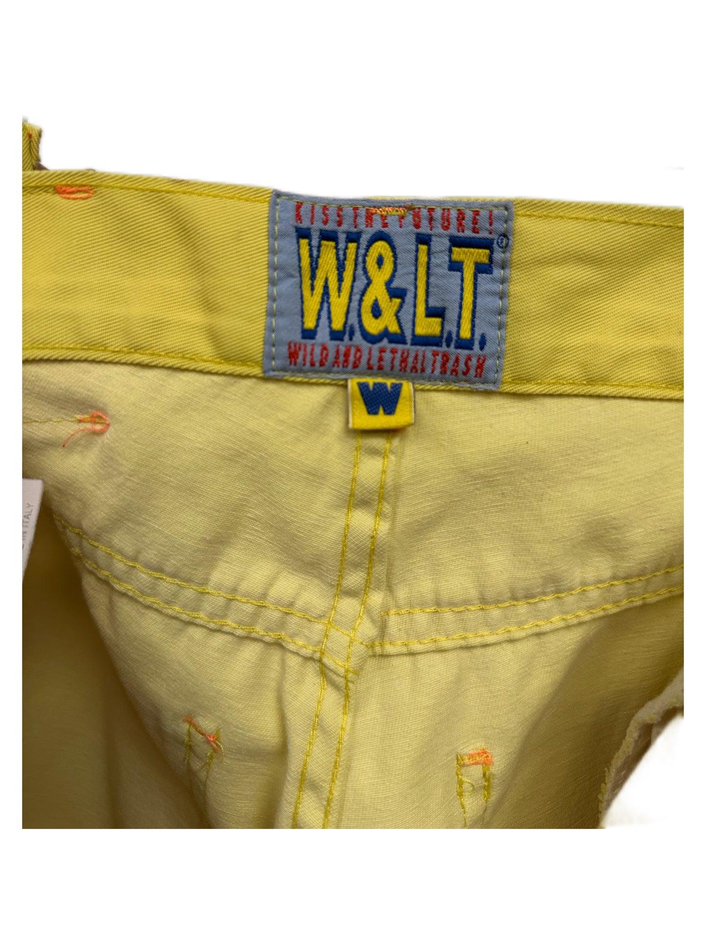 Walter Van Beirendonck Y2K Yellow Runway Trousers