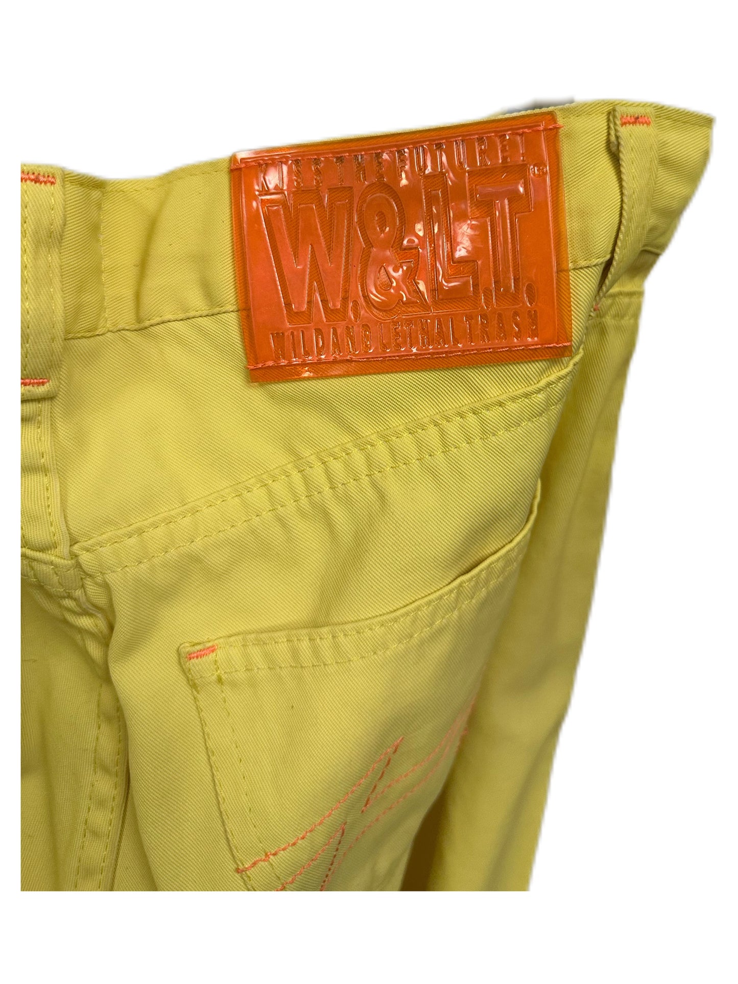 Walter Van Beirendonck Y2K Yellow Runway Trousers