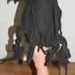 Yohji Yamamoto Runway Black Sculptural Spike Cotton Shorts