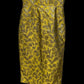 Prada Gold Pettern Luxury Textile Elegant A-Line Dress