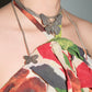 Jean Paul Gaultier Y2K Vintage Runway Butterfly Silver Metal Choker Necklace