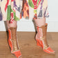 Walter Van Beirendonck Orange and Gold Y2K Futuristic Runway Boots