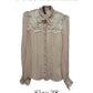 Dolce & Gabanna White Silk See-Through Lace Blouse