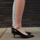 Prada Vintage 90s Black Sporty Pointy Heels