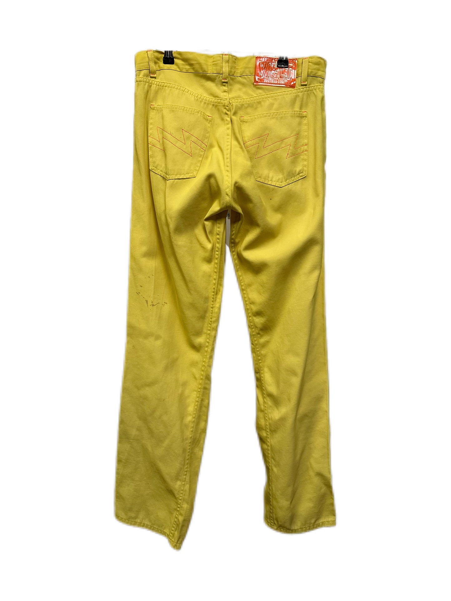 Walter Van Beirendonck Y2K Yellow Runway Trousers