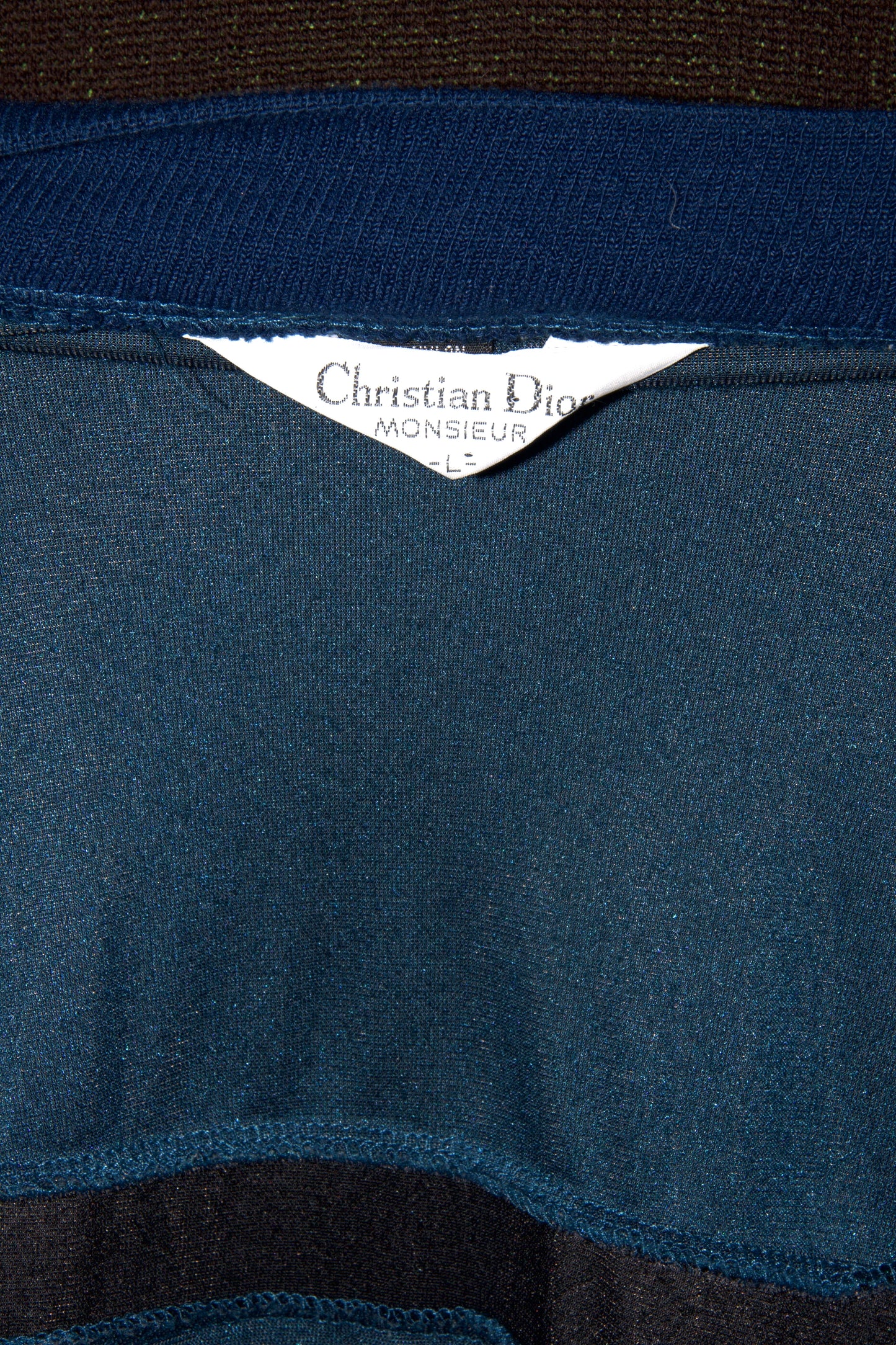 Christian Dior Monsieur Men's Vintage Blue/Green Velvet Sports Leisure Jacket