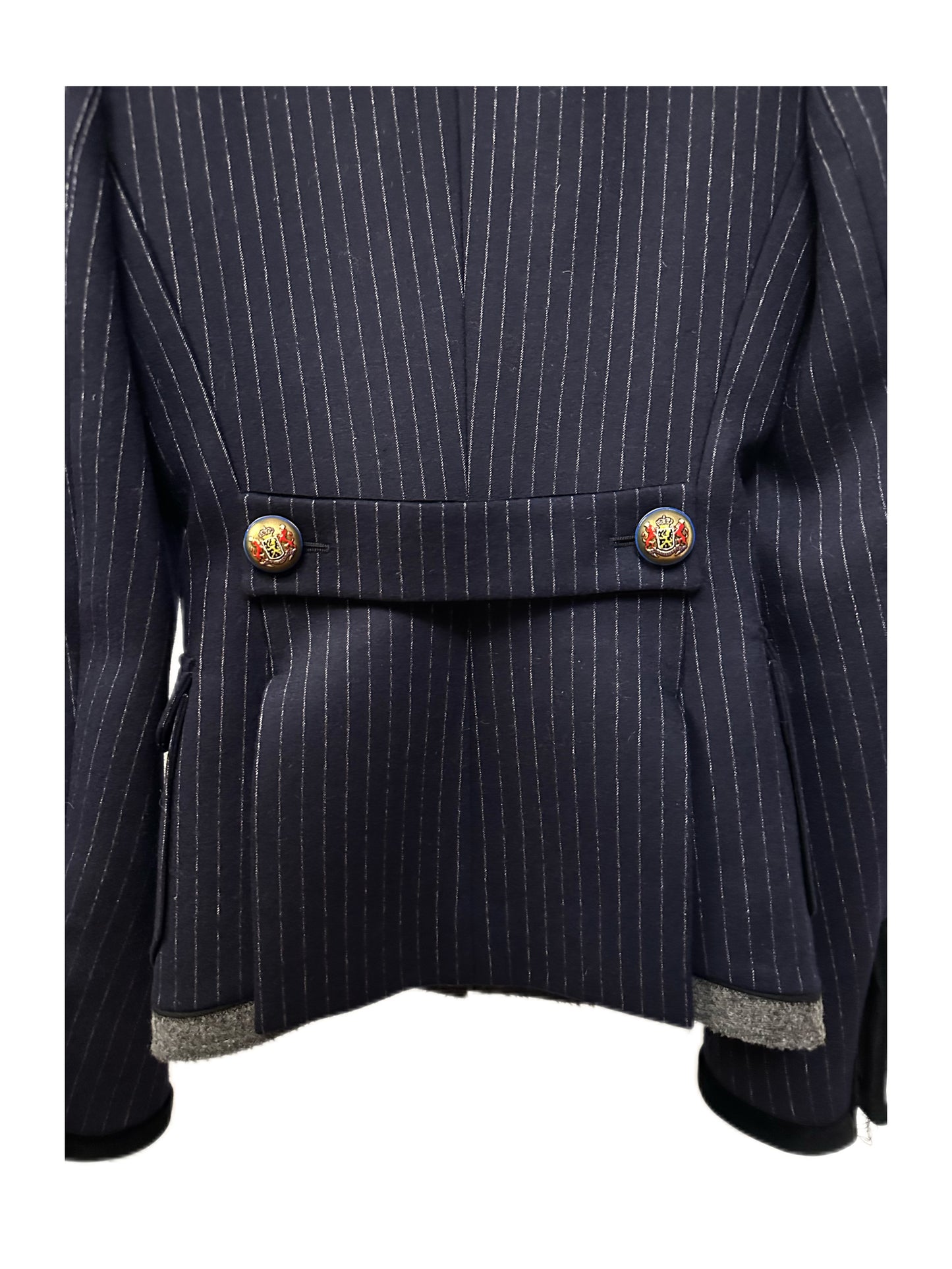 Balenciaga AW2007/8 Runway Navy Wool Tailored Women's Blazer Jacket