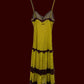 Jean Paul Gaultier Soleil Yellow Victorian Gothic Styled Laced Y2K Dress