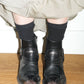 Balenciaga Black Pointy Metal Heads Western Ankle Boots