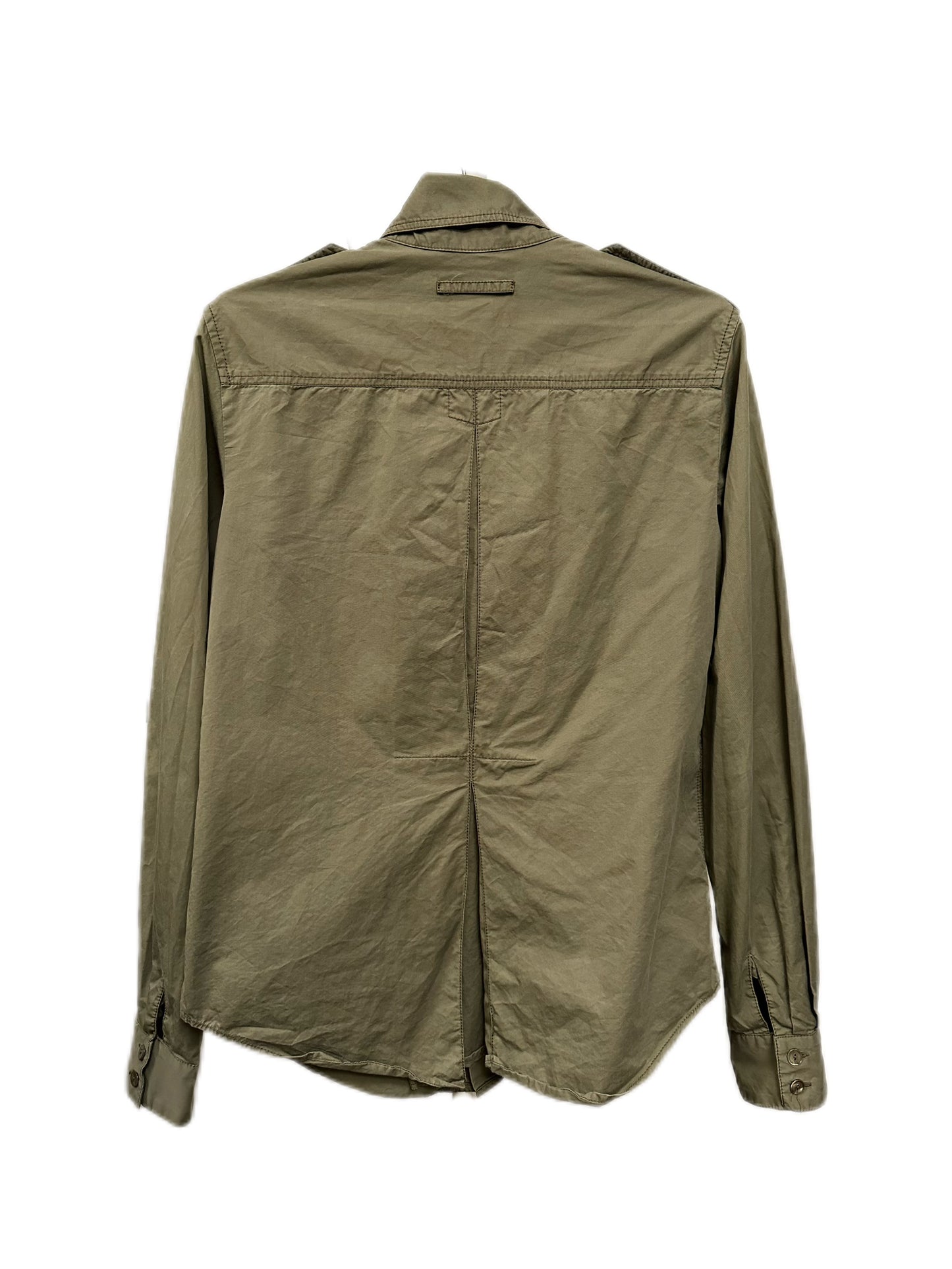 Jean Paul Gaultier FEMME Olive Green Millitary Shirt