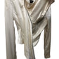 Haider Ackermann White Satin Asymetrical Tailored Jacket