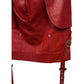 Christian Dior by John Galliano Y2K Punk Red Leather Bandage Skirt