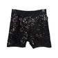 Junya Watanabe Comme Des Garcons Black Shiny Sequins Jersey Shorts