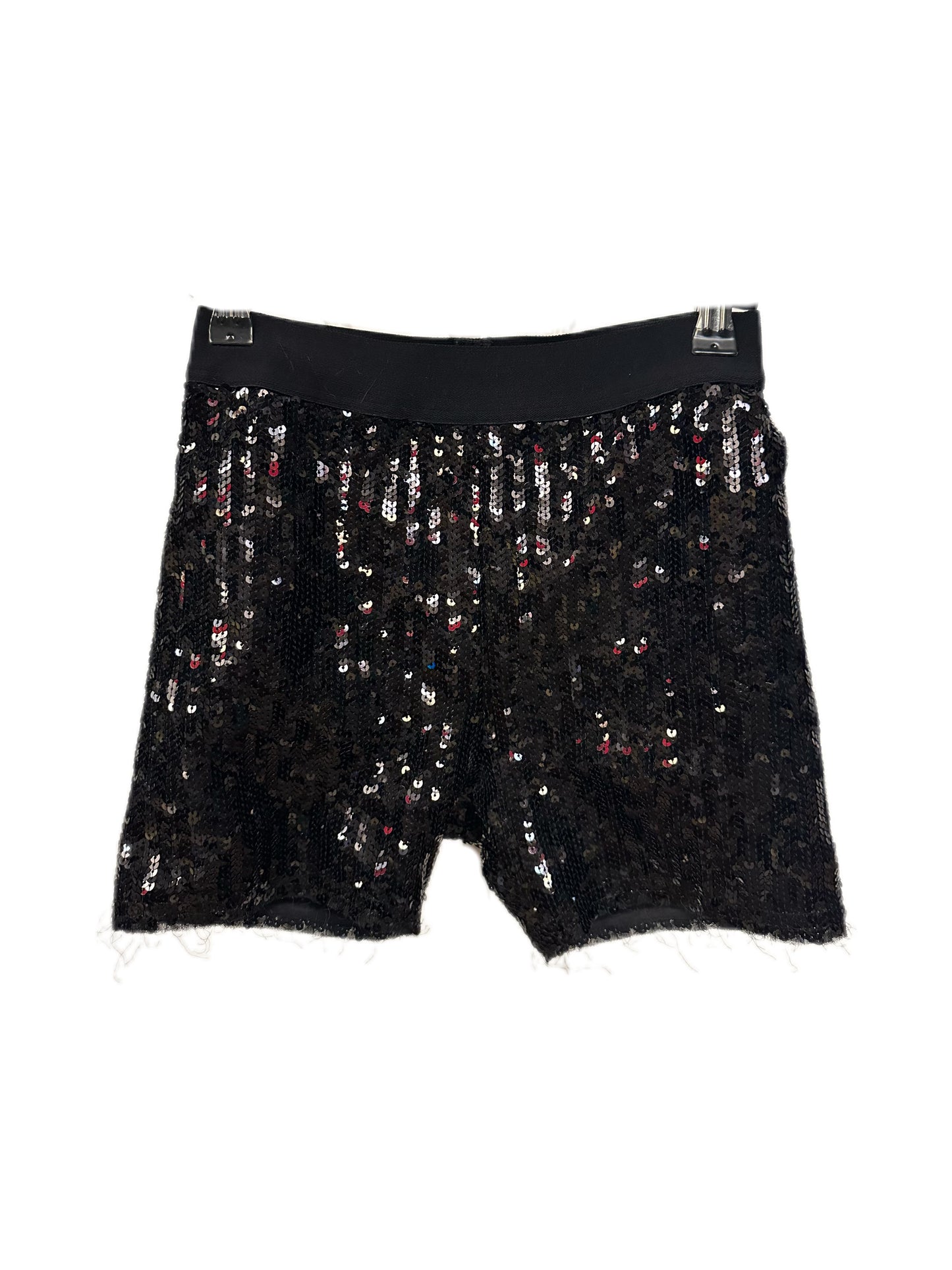 Junya Watanabe Comme Des Garcons Black Shiny Sequins Jersey Shorts