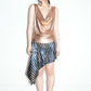 PE99Y YAN9 Metallic Bronze Silk Draping Jersey Tank Top